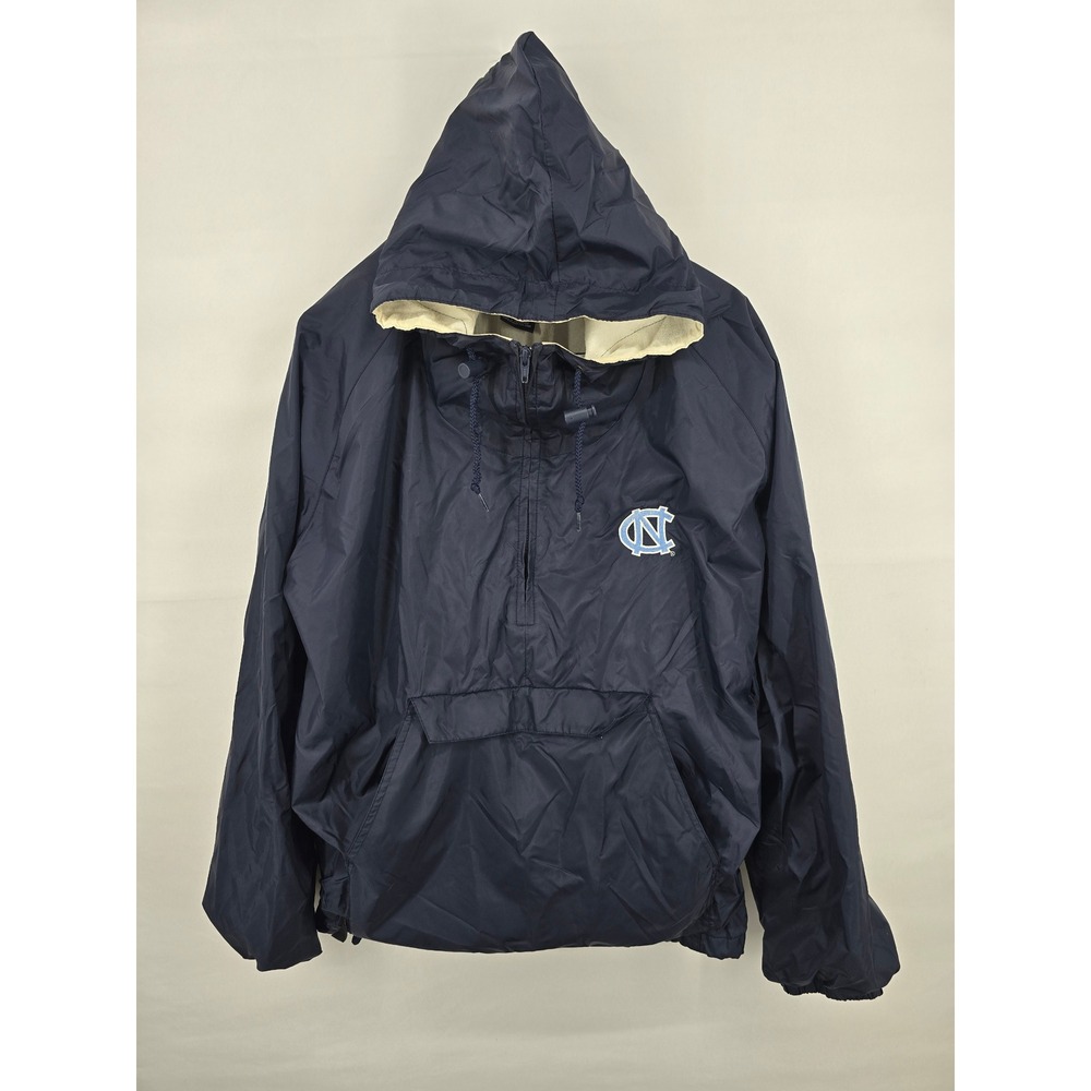 Charles River North Carolina Tar Heels UNC Windbreaker Navy Blue Anorak Mens XL